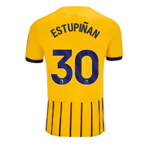 Brighton Pervis Estupinan #30 Gostujuci Dres 2024-25 Kratak Rukav